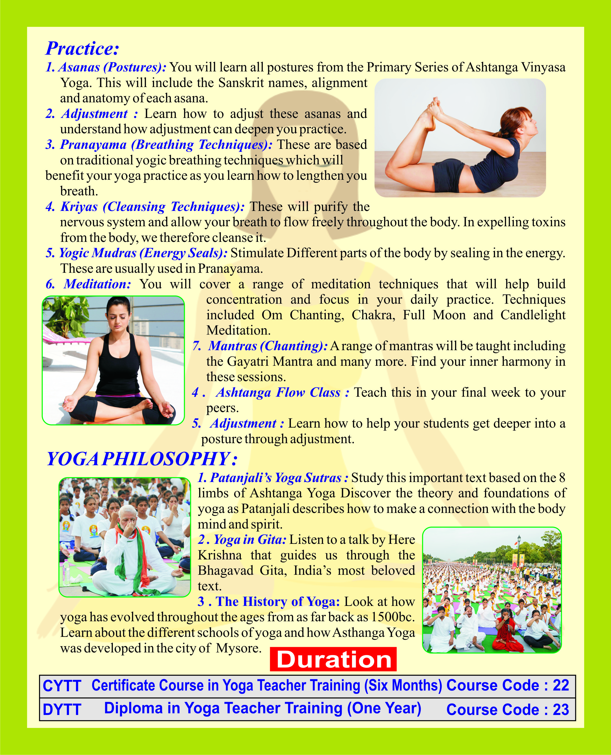 Yoga Courses
